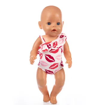 Moda de petrecere a timpului liber înot set de Uzură pentru 43cm/18inch baby Doll, Copii cel mai bun Cadou de Ziua de nastere(doar vinde haine)