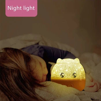 Bluetooth Music Înstelat Proiector USB LED Lumina de Noapte pentru Copii Dormitor și Partidul Lampa de 360 de grade de Rotație Cadou