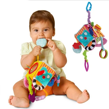 Copil Nou Mobil Copil Jucărie De Pluș Bloc Ambreiaj Cub De Sunătoare Devreme Copil Nou-Născut Educative Jucarii 0-12 Luni