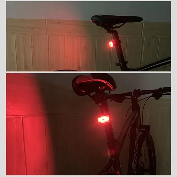 Mini Bicicleta Lumina de Avertizare de Siguranță Ciclism Spate Lanterna Bicicleta Stop cu Led-uri Impermeabil USB Exigibilă Mountain Bike Accesorii