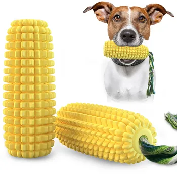 Produse De Ros Pentru Câini Jucării În Formă De Porumb Musca-Rezistent La Greu Funie De Mestecat Jucării De Curățare Dinți Mici Pentru Câini De Talie Mare Jucarii Produse Pentru Animale De Companie