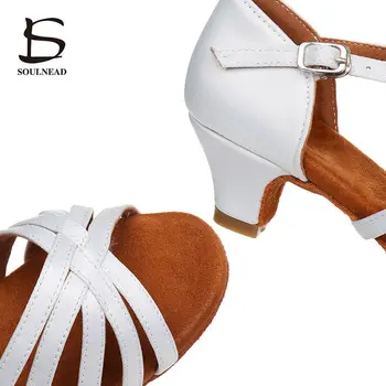 Nouă Copii Fete latină Pantofi de Dans Copii, Femei Tango Tocuri Joase 4.5 cm Pantofi de Dans Profesionist Pentru Femei Jazz Sneake Dimensiune 26-40