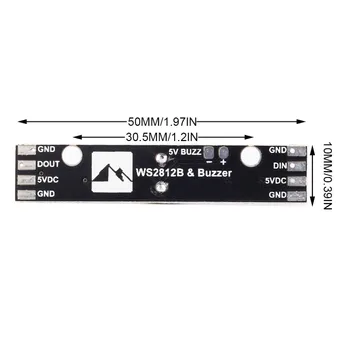 Matek WS2812B LED & 5V Active Buzzer 6xRGB Indicator LED pentru NAZE32 F3 FLIP32 CC3D Skyline32 Zbor Controller DIY Drone