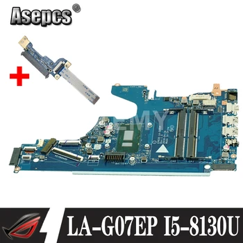 AKemy Pentru HP 15-DA Placa de baza Laptop I5-8130u PROCESOR 2.2 ghz L20374-001 L20374-601 EPK50 LA-G07EP DDR4