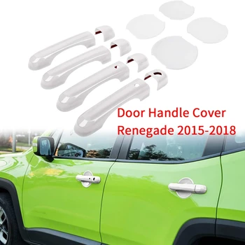 Mânerul ușii se Acoperă cu Smart gaura Cheii și Cupa Castron Capac Ornamental Combo pentru Jeep Renegade-2018(12 BUC)