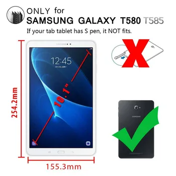 Caz pentru Samsung Galaxy Tab 10.1 Caz De 360 de Rotație Caz Stand pentru Galaxy Tab A6 10.1 inch 2016 SM-T580 T585 T587 husa pentru Tableta