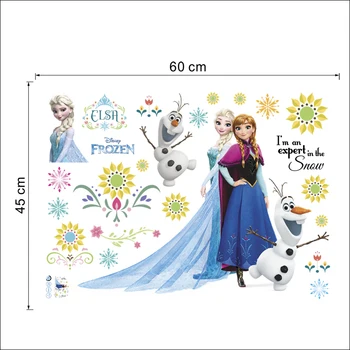 Desene animate Copii DIY Autocolant Perete Frozen 2 Prințesa Anna Și Aisha Puzzle Camera Copiilor Decor din PVC Pegatinas Autocollant Enfant