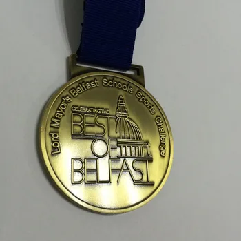 Personalizate triatlon / fotbal sport medalie de gravat / în relief zinc turnat medalii-57.2 mm diametru ... 200pcs