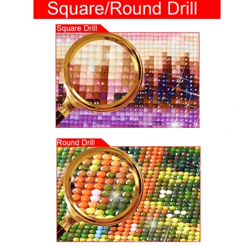 3D DIY Diamant mozaic Plin Diamant Rotund tabloul Complet Piața Diamant broderie cusatura Cruce Art vopsite violet câine