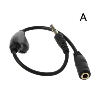 3.5 mm Jack AUX de sex Masculin la Feminin Adaptor Cablu prelungitor Audio Stereo Cablu de alimentare cu Control al Volumului pentru Căști Căști de Sârmă pentru Smartpho