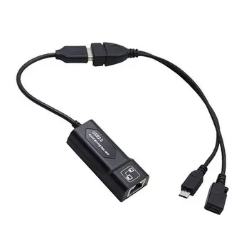Drive-gratuit Extern USB2.0 placa de Retea USB La RJ45 Port de Rețea de Calculator prin Cablu de Cupru Mediu de Transmisie
