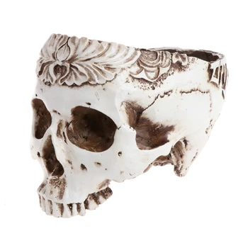 Rășină Gotic Cap De Craniu Ghiveci Ghiveci Recipient Bar Acasă Personalitate Display Ornament Decor