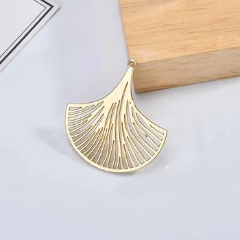 DIY bijuterii ureche accesorii aliaj geometrice simple scobite frunze triunghi cerc cercel material Pandantiv 6 bucati