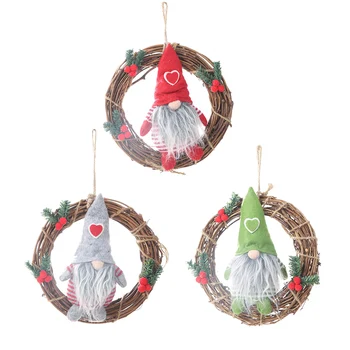 Crăciun fără Chip Moș Crăciun Păpuși Ornamente de Crăciun, Xmas Decor pentru Acasă Pandantive Suspendate de Crăciun Ghirlanda Noel Anul Nou