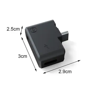 3.5 mm Mini Microfon Adaptor de Încărcare Audio Extern Adaptor Adaptor Pentru Insta360 X2 UNUL Mic D9G4