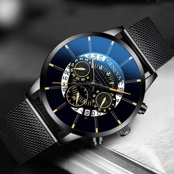 Bărbați Ceas Reloj Hombre Relogio Masculino din Oțel Inoxidabil Calendar Cuarț Ceas de mână pentru Bărbați Ceas Sport, Ceas Geneva Ceas ore
