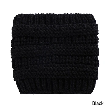 Turban Pălărie Țesută Benzi Răsucite Solid Handmade Tricotat Elastic Femei Bentițe Ureche Protejate Cald Iarna Bentita