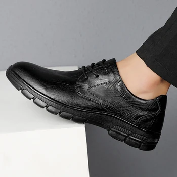 Brand Barbati Pantofi Manual De Înaltă Calitate Din Piele Pantofi Slip Pe Confort Om De Afaceri De Pantofi Casual De Dimensiuni Mari 47
