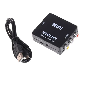 HDMI la RCA AV/CVSB L/R Video 1080P HDMI2AV Suport NTSC PAL HDMI LA AV Scala Adaptor HD Video Converter Box