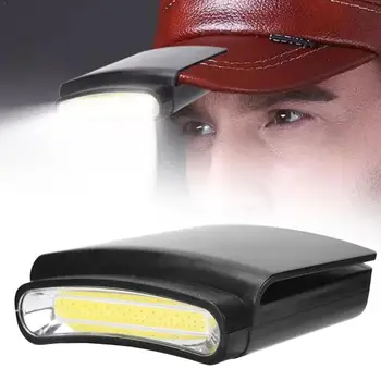 Cob Plastic Faruri Led Pălărie Margine de Lumină Mini-Cap montat Iluminat Lanternă Lumină de Avertizare în aer liber Lumina de Urgență B1V6