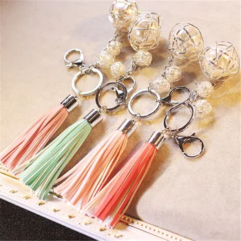 20pcs moda coreeană pearl stras ciucure car cheie lanț lanț drăguț doamnelor sac catarama pandantiv decorare de cadouri en-gros