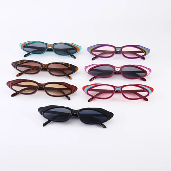 PAMASEN Nouă Personalitate ochelari de Soare Pentru Barbati Femei UV400 Trei culori Web Celebritate ochelari de Soare Barbati Femei Gradient de Ochelari