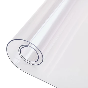 Transparent Impermeabil fata de Masa din PVC fata de Masa Model Solid de Ulei-Dovada față de Masă de Sticlă Cârpă Moale 1.0 mm Birou Mat Acoperire