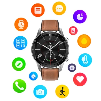 Full Touch Screen Inteligent Ceas Barbati Sport Fitness Bluetooth Apel Ceasuri De Monitorizare A Presiunii Arteriale Mesaj Memento Smartwatch