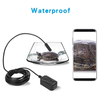 WiFi Portabil Endoscop Focalizare Automată 14mm sub apă Obiectiv Industrial Borescope Retractabil 500W Țeavă Mașină Inspecta Camera