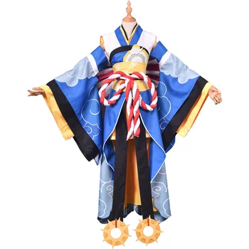 Joc Onmyoji SR Ri A Fang Hiyoribo Kimono Uniforme Cosplay Costum rochie Set Complet de Halloween Costum de Carnaval
