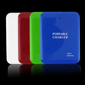 Noul Portabil USB 4AA Baterie de Călătorie de Urgență Incarcator Power Bank Caz pentru Telefon Mobil cu Ridicata 4 X Baterii AA(nu sunt Incluse)