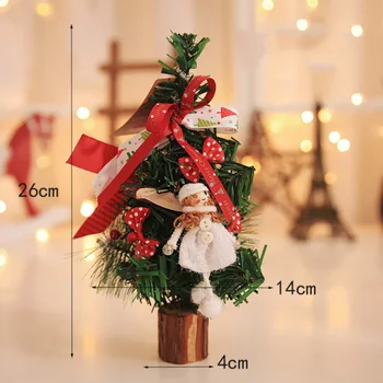 Vacanță de Crăciun Copac Floare Mini Desktop Masă XmasTree Decor Petrecere Ornament pentru Interior Acasă de Birou Cadouri pentru Copii