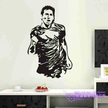 Messi Jucător De Fotbal Perete Autocolant Sport Decal Camera Pentru Copii Decor Postere Vinil Messi Masina Jucător De Fotbal Decal