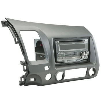 Pentru Honda Civic 06-11 Radio Stereo Dash Kit cu Cabluri Duble 2 Din (Gri)