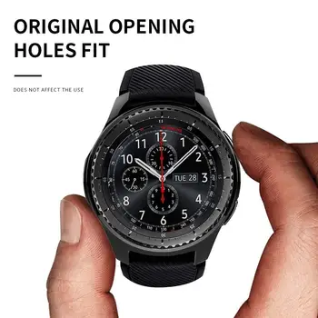TPU Placare Coajă de Protecție Pentru Samsung Galaxy Watch 46mm Bezel Caz Cadru Protector Pentru Galaxy Smart Watch 42mm Accesorii
