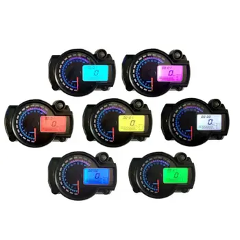 Motocicleta Light Digital LCD Vitezometru Kilometraj Turometru W/ Senzorului de Viteză 7 culori de afișare a nivelului de ulei metru Modern Universal