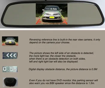 4 Senzori Buzzer 22mm Senzor de Parcare Auto Kit Masina de Alertă de Sunet Indicator Pentru Subaru Outback 2009~cu Masina din Spate Vedere aparat de Fotografiat
