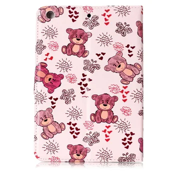 Pentru ipad mini 2 3 Mini3 Mini2 de protecție caz Acoperire pentru iPad mini 3 fluture flori Bufniță de Urs Lup de Imprimare TPU Moale Capacul Sac