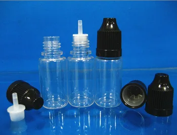 Sticla de plastic sticla pet 10ml lung și subțire dropper protecție pentru copii