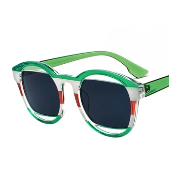 DCM 2018 mai Noi Ruond ochelari de Soare Femei Barbati Brand de Lux de Designer Rosu Verde Ochelari de sex Feminin de Ochelari de Soare Vintage