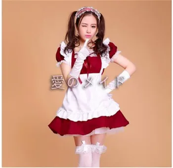Picătură De Transport Maritim Anime Costum Servitoare Uniformă Cosplay Costum Lolita Printesa Șorț Maid Dress Costum De Halloween