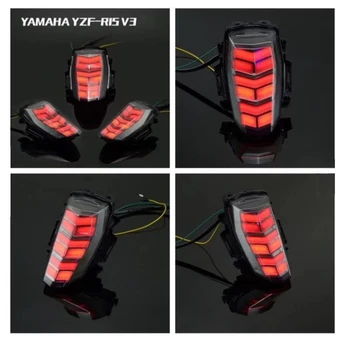 Kodaskin Motocicleta stopul de Frânare Semn de Lumina Lumina Lumina Led-uri Decorative Lampă Spate Pentru Yamaha r15 v3.0 YZF R15 V3 2018-2020