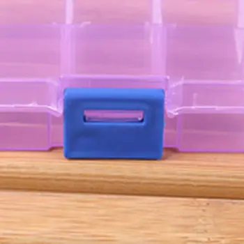 10 Grile de Plastic Cutie de Depozitare pentru Componente Mici Bijuterii Cutie de scule Șirag de mărgele Pastile Organizator de Arta Unghiilor Sfat Caz