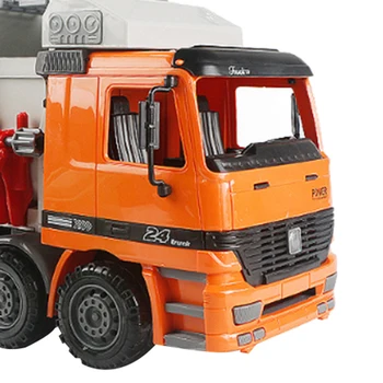 Frecare Alimentat de Gunoi Camion de Jucarie cu 3 Compartimente,Inerție Salubritate Vehicul Jucărie,Jucării pentru Copii 2-6 Ani, Cadouri pentru