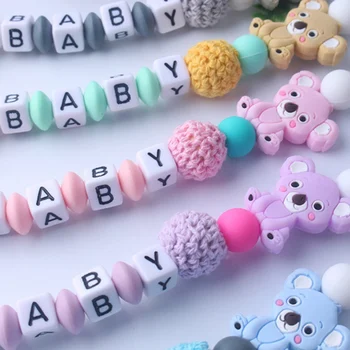 DIY Silicon Copil Suzeta Clipuri Amuzante Suzeta Lant Koala Suport Pentru Baby shower Cadou BPA Free