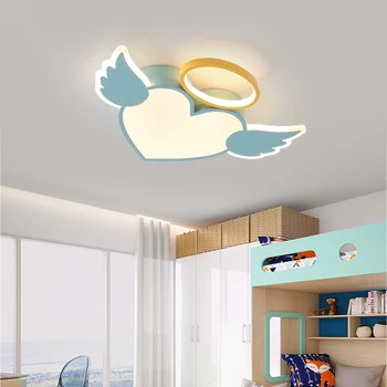 Angel copii lumina camera led lumini plafon cu control de la distanță de desene animate abajur camera pentru copii drăguț lampă de tavan deco camera copil