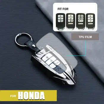 Armura de Metal Stil Smart Cheie de Mașină Caz Titularul de Acoperire Coajă Breloc Accesorii Pentru Honda Accord Civic CRV Pilot Odyssey
