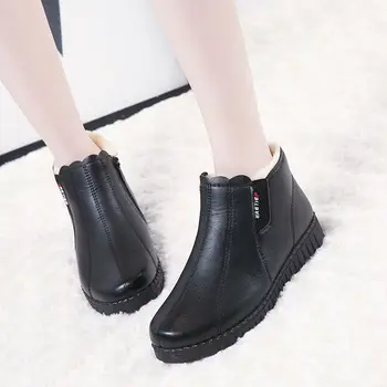 Femei cizme glezna 2021 primăvară de moda pantofi de piele de femei forry cizme pantofi confortabili femeie papuceii