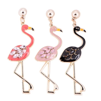 Animal Pasăre Cercei Pentru Femei Fluture Flamingo, Pasăre, Bufniță Forma Stud Cercei Bijuterii Drăguț