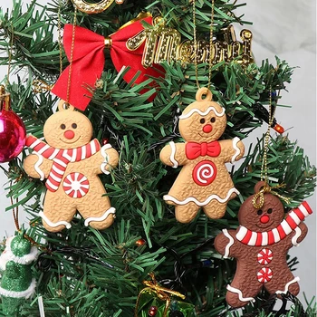 Omul de turtă dulce de Crăciun, decorațiuni pentru bradul de Crăciun copac din PVC moale camera de zi de decorare instrumente Holiday home decor